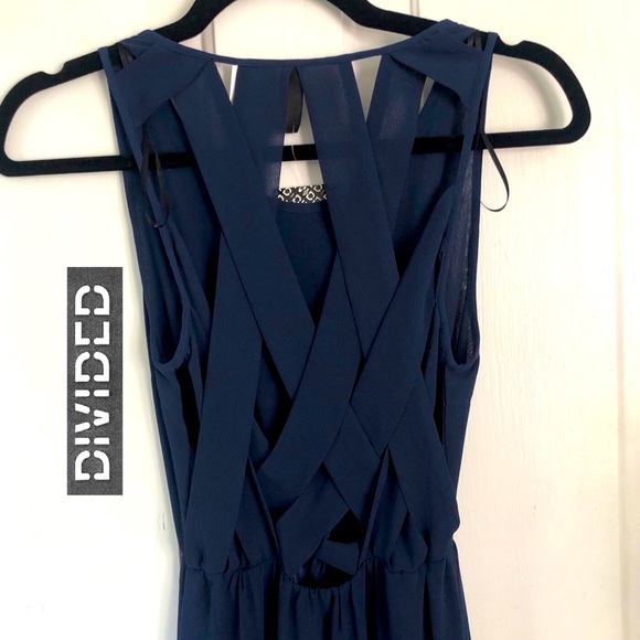 NWT Divided Navy Maxi Dress - Picture 1 of 5